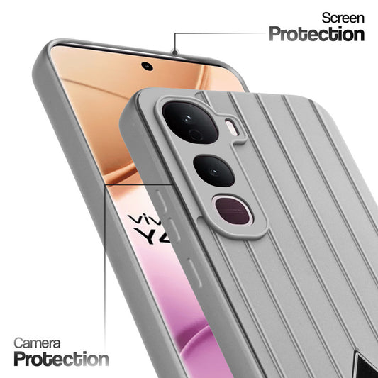 Glossy Matte Line Texture Back Cover for Vivo Y400 Pro 5G