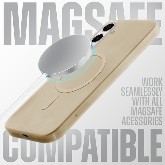 Sleek Frosted Matte Hard Back With MagSafe Compatible Back Case for Samsung S24 FE 5G
