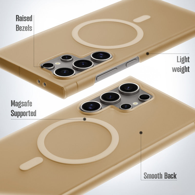 Slim Matte Wireless Charging Support Back Case for Samsung S24 Ultra 5G