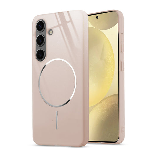 Smooth & Shiny Glossy Hard Back Cover Case For Samsung S25 5G With Magsafe Support