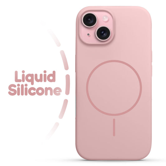 Cloud Feel Silicone Case for Apple iPhone 15 Plus – Supports Wireless Charging