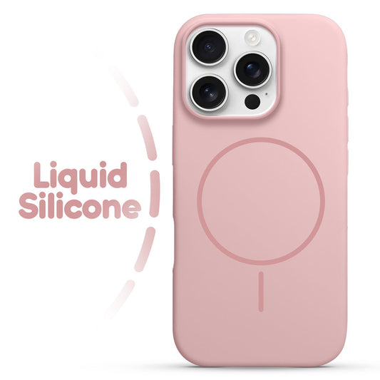 Cloud Feel Silicone Case for Apple iphone 16 Pro Max – Supports Wireless Charging