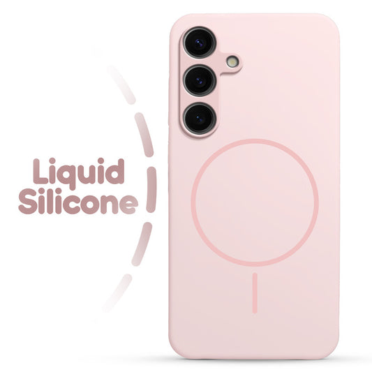 Cloud Feel Silicone Case for Samsung S25 5G – Supports Wireless Charging