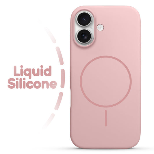 Cloud Feel Silicone Case for Apple iPhone 16 Plus – Supports Wireless Charging