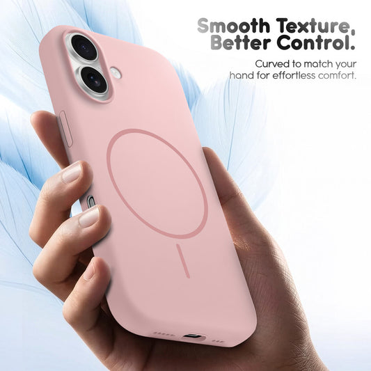 Cloud Feel Silicone Case for Apple iPhone 16 Plus – Supports Wireless Charging