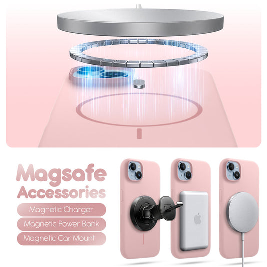 Cloud Feel Silicone Case for Apple iPhone 14 – Supports Wireless Charging