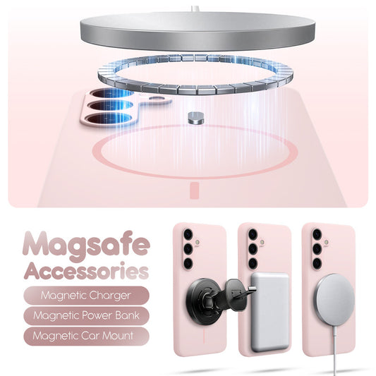 Cloud Feel Silicone Case for Samsung S25 5G – Supports Wireless Charging