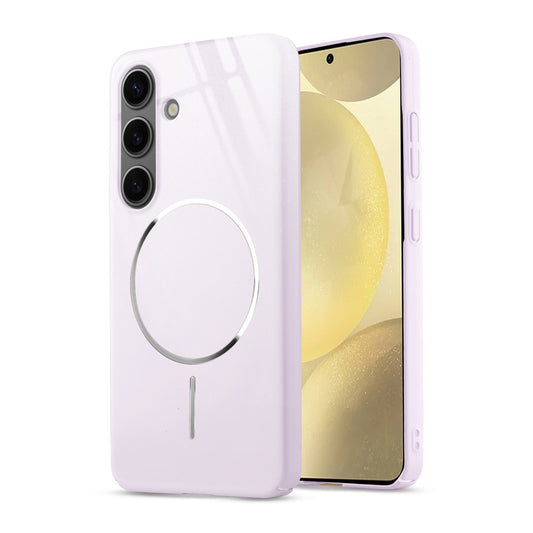 Smooth & Shiny Glossy Hard Back Cover Case For Samsung S25 5G With Magsafe Support