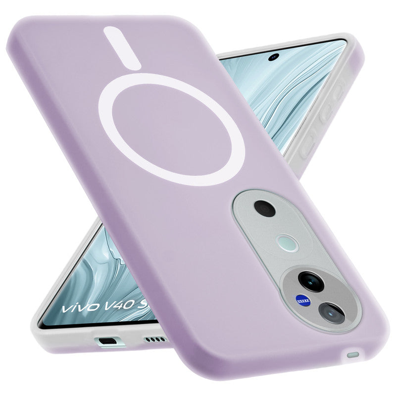 Classic Matte Silicone Back Case for Vivo V40 Pro 5G