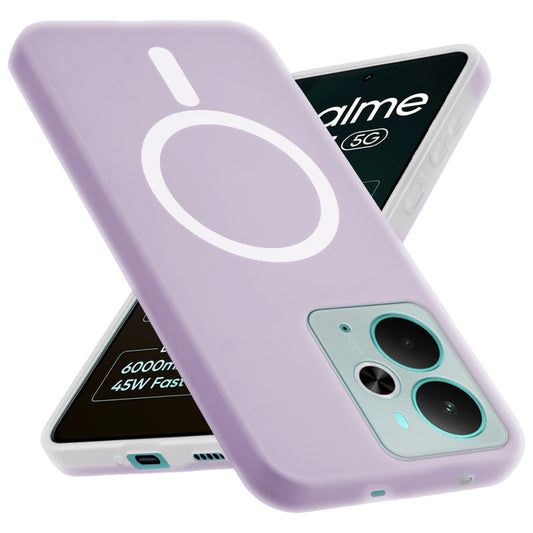 Classic Matte Silicone Back Case for Realme 14T 5G