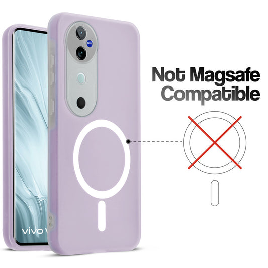 Classic Matte Silicone Back Case for Vivo V40 5G