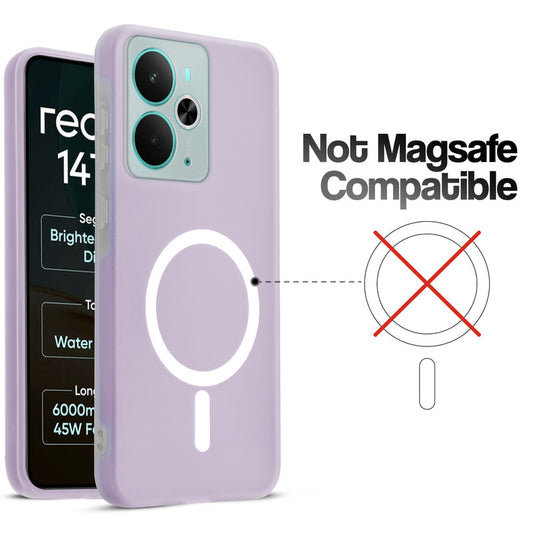 Classic Matte Silicone Back Case for Realme 14T 5G