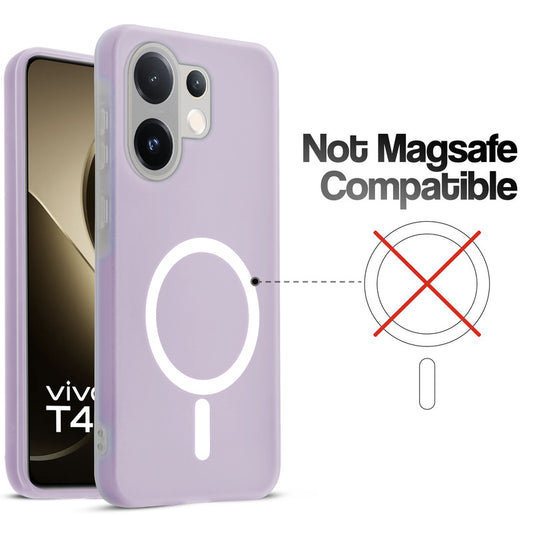 Classic Matte Silicone Back Case for Vivo T4 Pro 5G