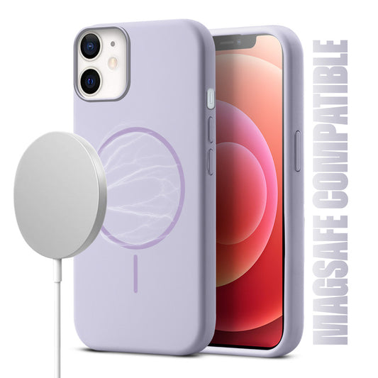 MagSafe Compatible Liquid Silicone Case For Apple iPhone 12