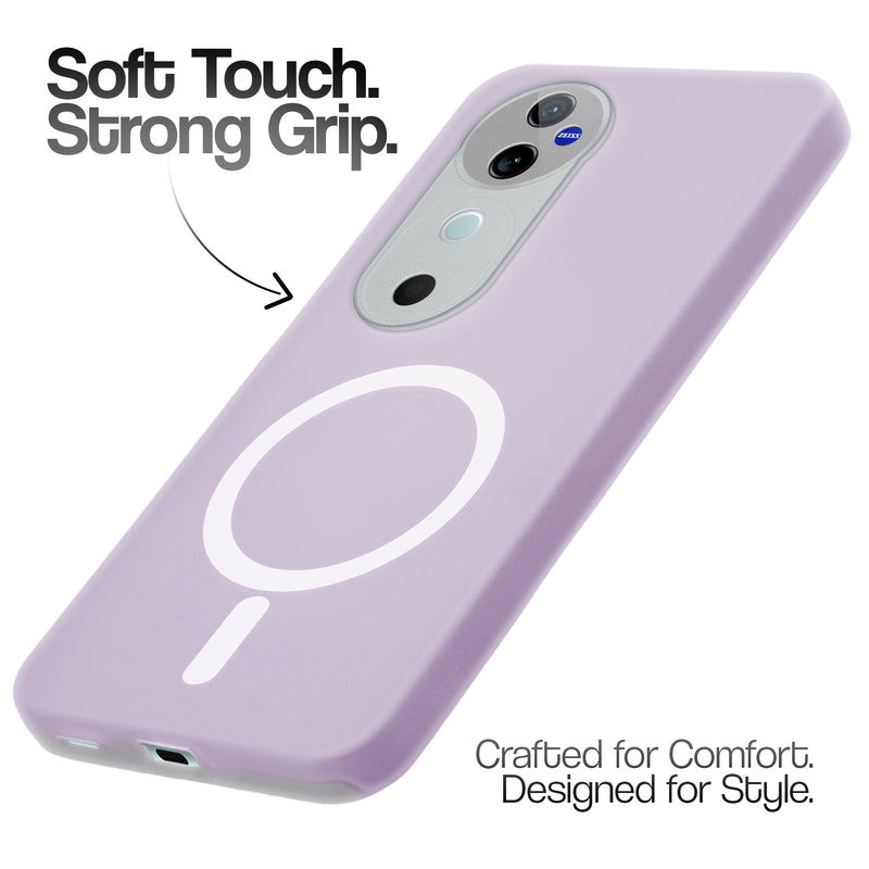 Classic Matte Silicone Back Case for Vivo V40 Pro 5G