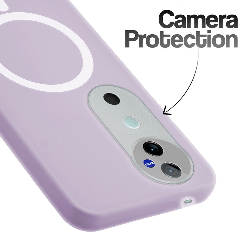 Classic Matte Silicone Back Case for Vivo V40 Pro 5G