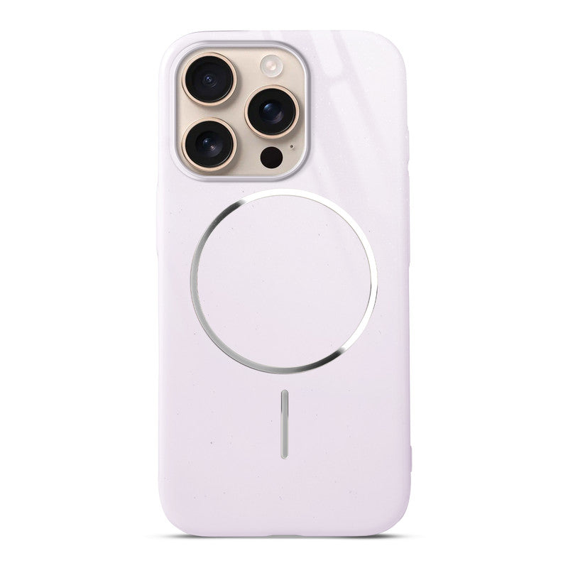 Smooth & Shiny Glossy Hard Back Cover Case For Apple iPhone 16 Pro With Wireless Charging Support Support