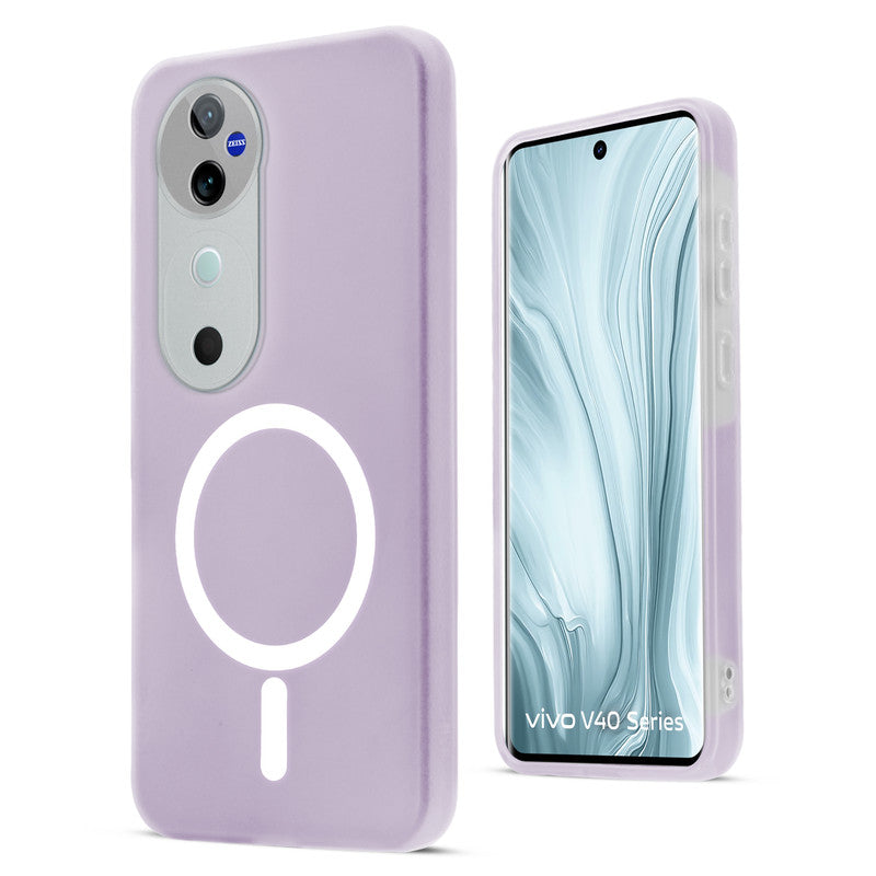 Classic Matte Silicone Back Case for Vivo V40 Pro 5G
