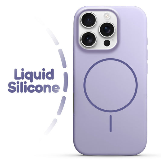 Cloud Feel Silicone Case for Apple iPhone 15 Pro Max – Supports Wireless Charging