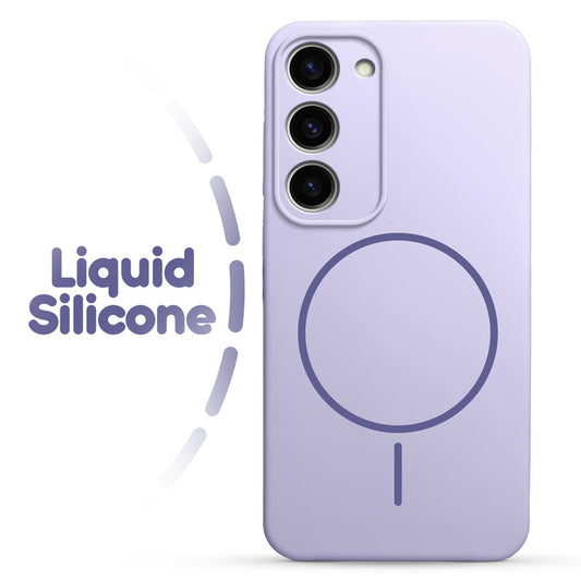 Cloud Feel Silicone Case for Samsung S23 5G – Supports Wireless Charging