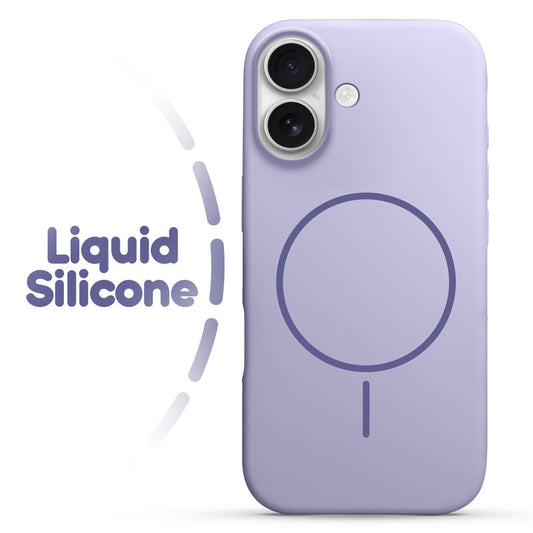Cloud Feel Silicone Case for Apple iPhone 16 Plus – Supports Wireless Charging