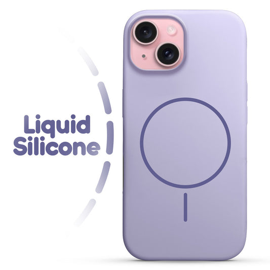 Cloud Feel Silicone Case for Apple iPhone 15 – Supports Wireless Charging