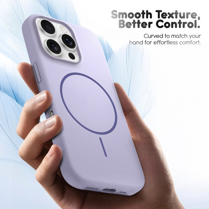 Cloud Feel Silicone Case for Apple iPhone 16 Pro – Supports Wireless Charging