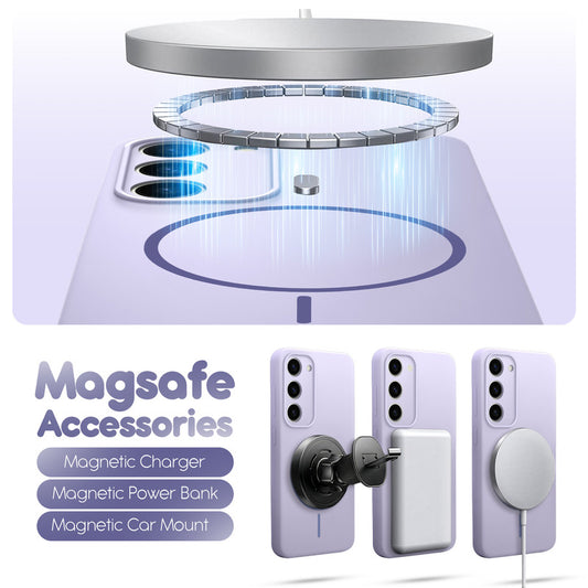 Cloud Feel Silicone Case for Samsung S23 5G – Supports Wireless Charging