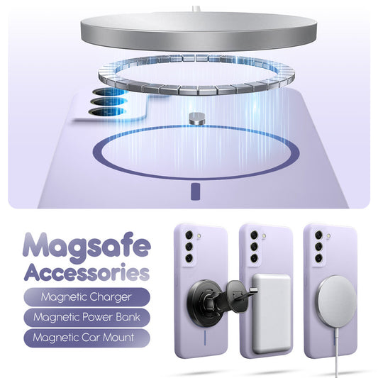 Cloud Feel Silicone Case for Samsung S21 FE 5G – Supports Wireless Charging