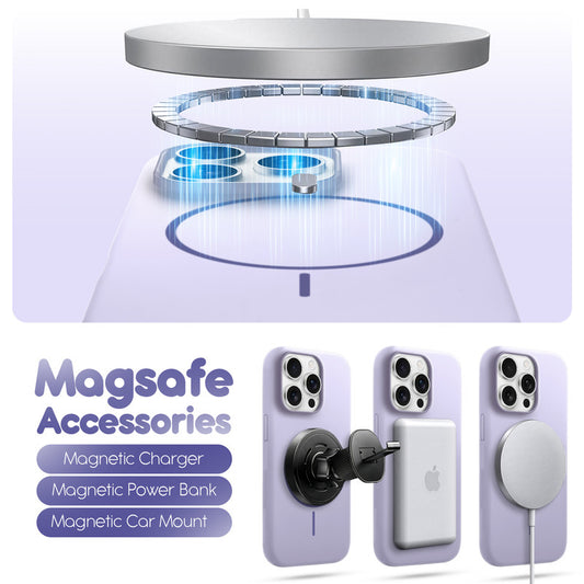 Cloud Feel Silicone Case for Apple iPhone 15 Pro Max – Supports Wireless Charging