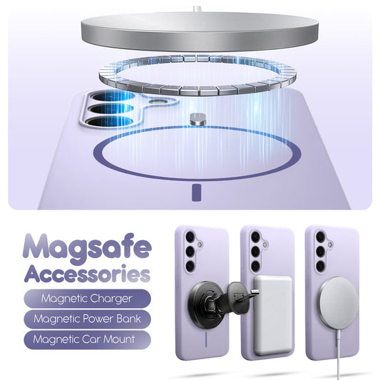 Cloud Feel Silicone Case for Samsung S24 FE 5G – Supports Wireless Charging