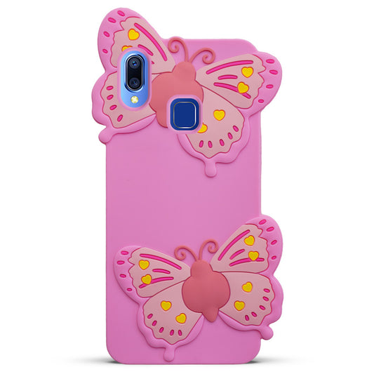 3D Vibrant Butterfly Silicone Phone Case For Vivo Y95