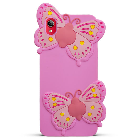 3D Vibrant Butterfly Silicone Phone Case For Vivo Y90