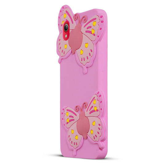 3D Vibrant Butterfly Silicone Phone Case For Vivo Y90