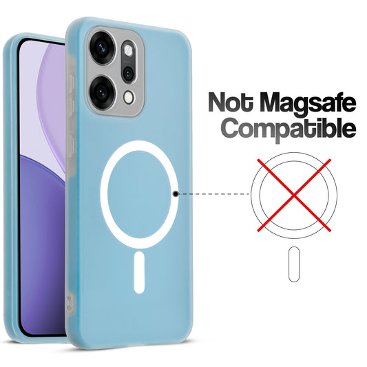 Classic Matte Silicone Back Case for Oppo Reno 14 Pro 5G