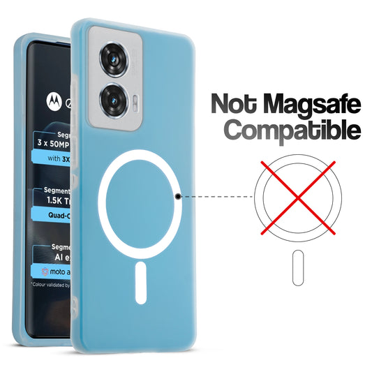 Classic Matte Silicone Back Case for Motorola Moto Edge 50 Fusion 5G