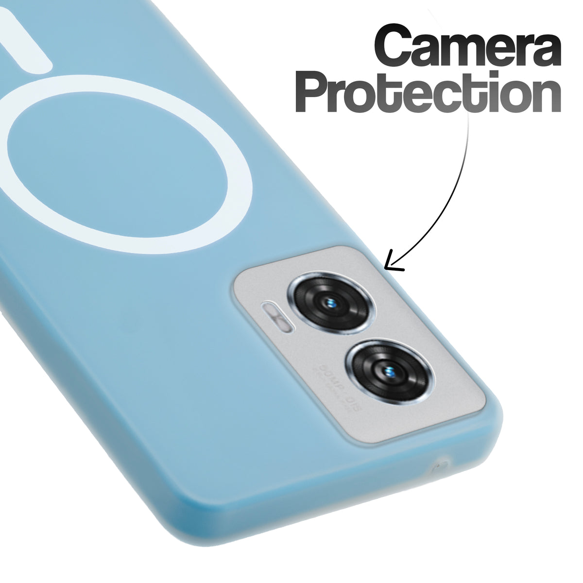Classic Matte Silicone Back Case for Motorola Moto G96 5G