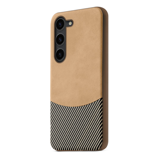 Modern Hybrid PU Leather With Checks Design Back Case For Samsung S Series with Sophisticated Style