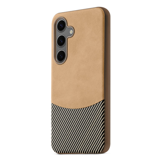 Modern Hybrid PU Leather With Checks Design Back Case For Samsung S Series with Sophisticated Style