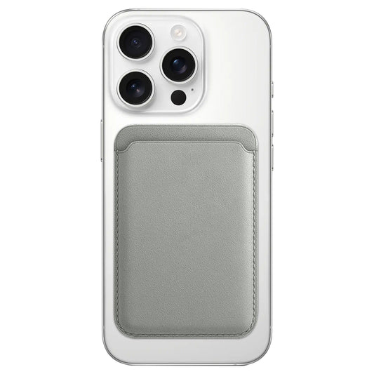 Magnetic Card Leather Wallet Holder Designed for MagSafe Compatible with Back Case