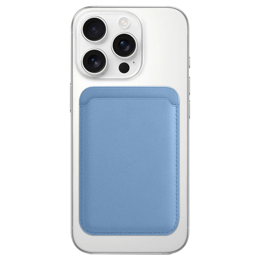 Magnetic Card Leather Wallet Holder Designed for Wireless Charging Support Compatible with Back Case