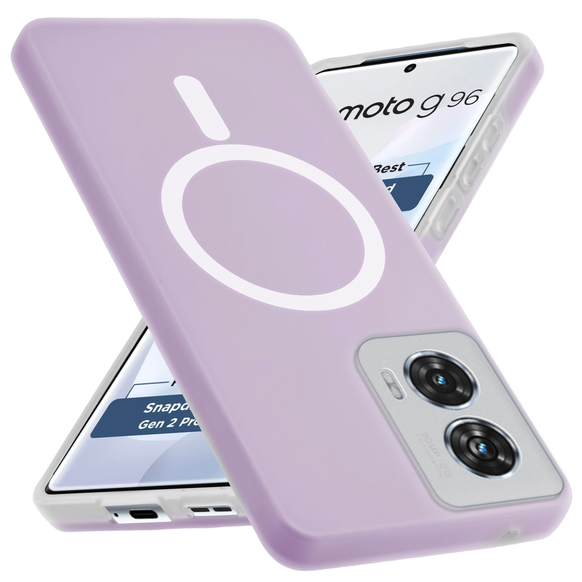 Classic Matte Silicone Back Case for Motorola Moto G96 5G