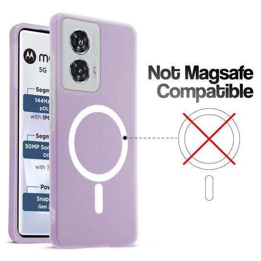 Classic Matte Silicone Back Case for Motorola Moto G96 5G