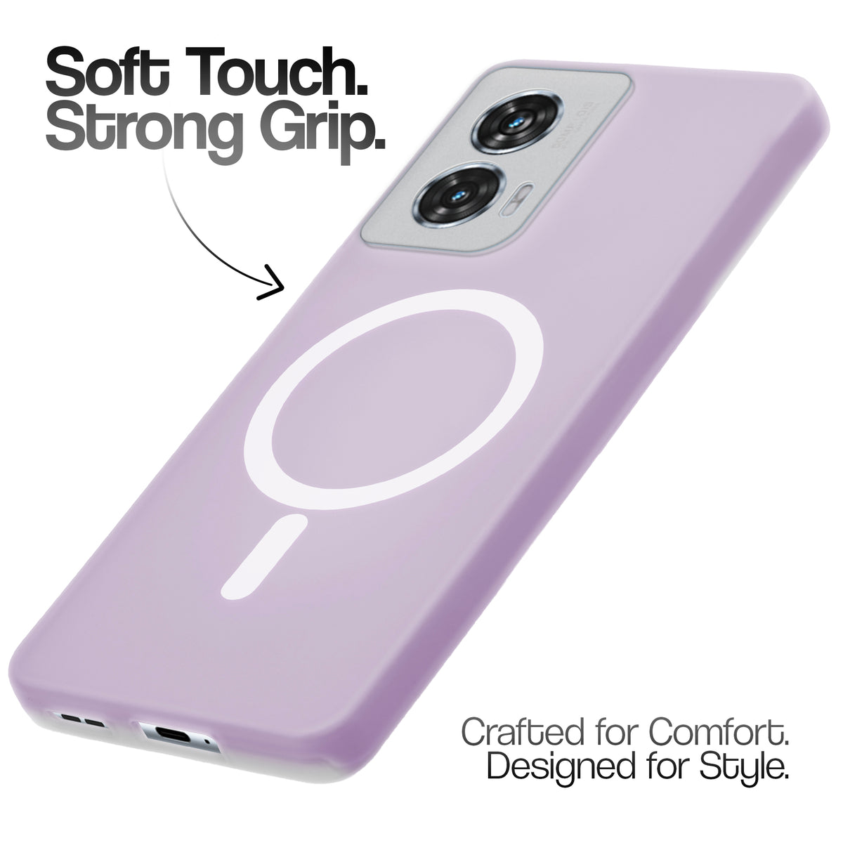 Classic Matte Silicone Back Case for Motorola Moto G96 5G