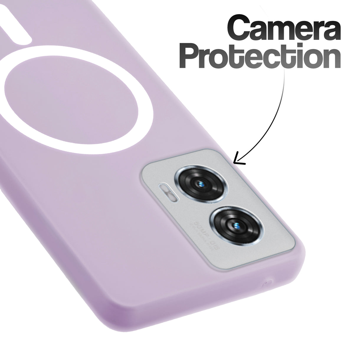 Classic Matte Silicone Back Case for Motorola Moto G96 5G