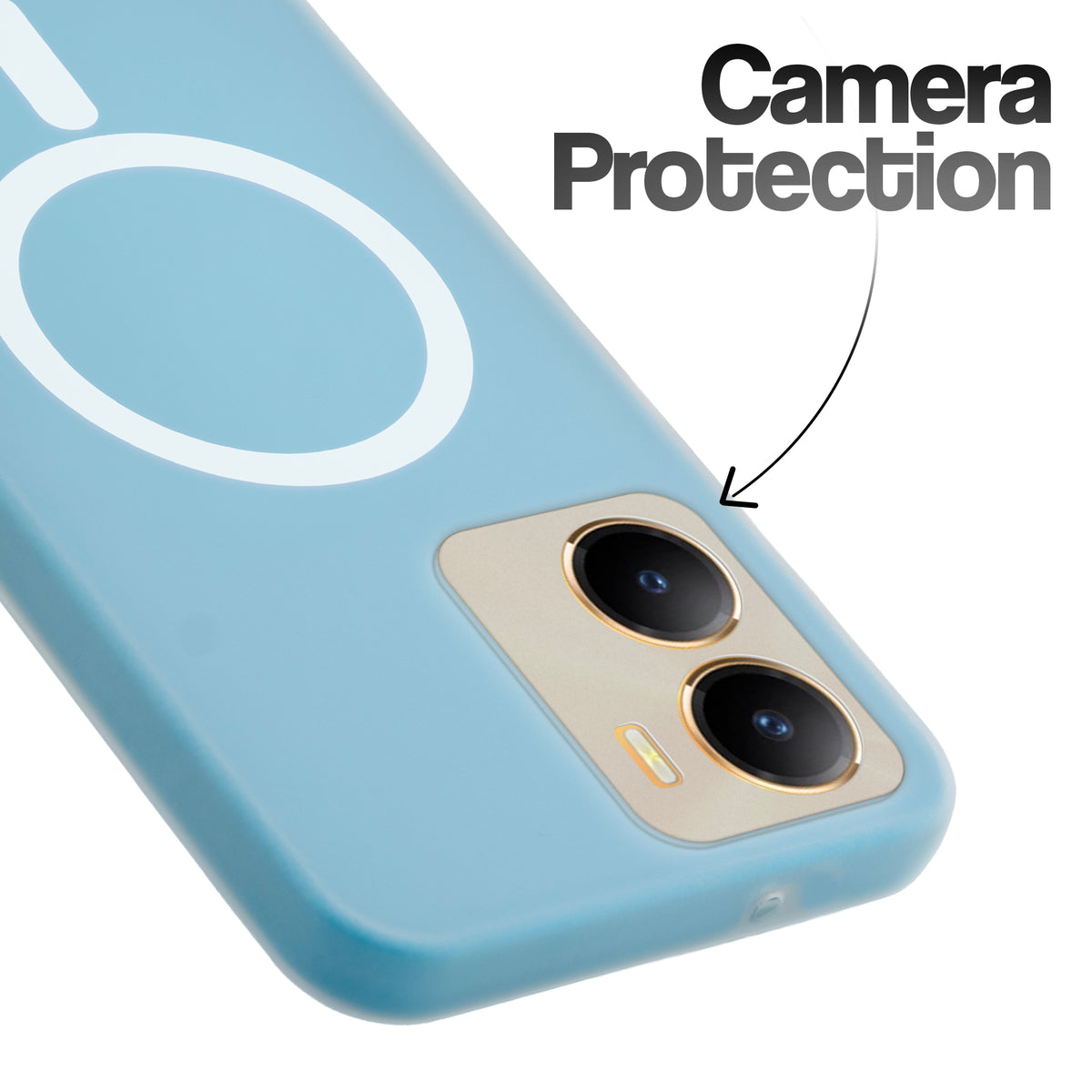 Classic Matte Silicone Back Case for Vivo T2x 5G