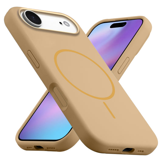 Liquid Silicon With Microfiber Lining Back Case For Apple iPhone 17 Air (MagSafe Compatible)