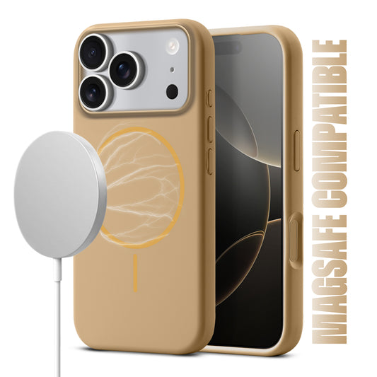 Liquid Silicon With Microfiber Lining Back Case For Apple iPhone 17 Pro (MagSafe Compatible)