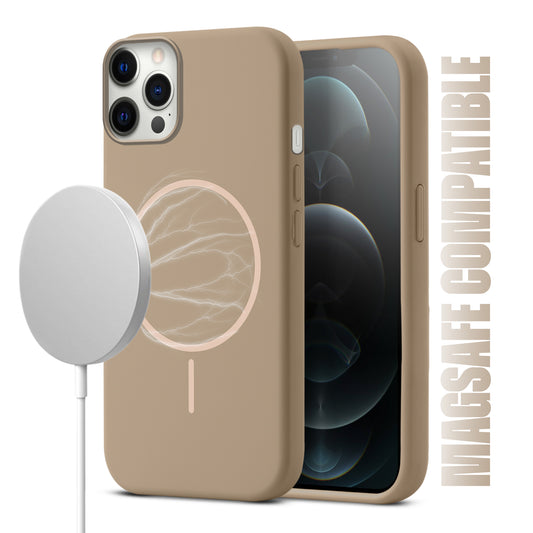 MagSafe Compatible Liquid Silicone Case For Apple iphone 12 Pro Max