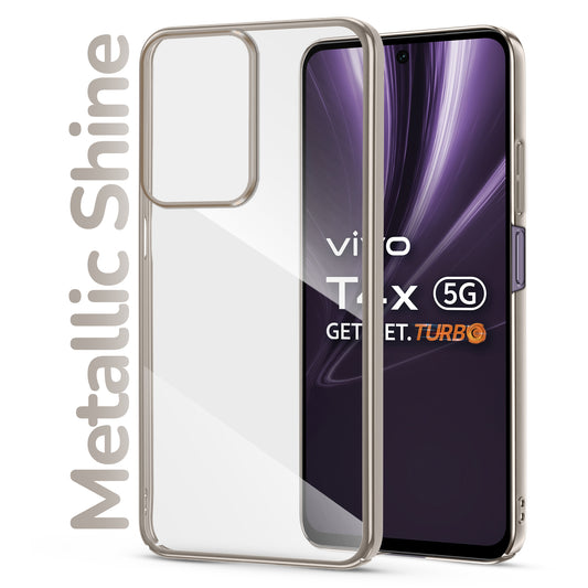 Shiny Edge Hard Case For Vivo T4X 5G